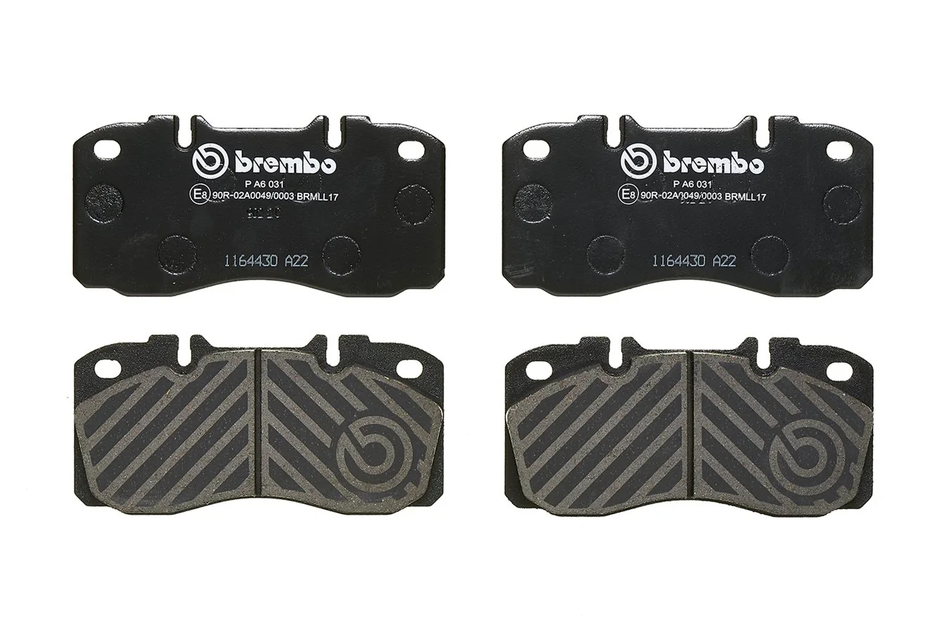 Kit de plaquettes de frein, frein à disque BREMBO P A6 031