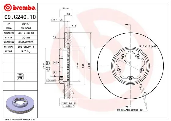 BREMBO 09.C240.10