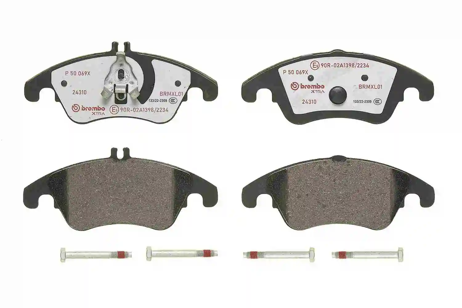 Kit de plaquettes de frein, frein à disque BREMBO P 50 069X
