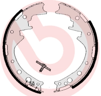 Jeu de mâchoires de frein BREMBO S 83 521