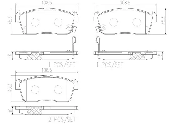 Brake Pad Set, disc brake