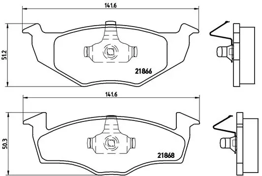 Kit de plaquettes de frein, frein à disque BREMBO P 85 031