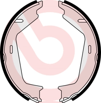 Jeu de mâchoires de frein, frein de stationnement BREMBO S 86 511