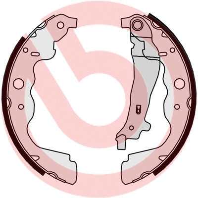 BREMBO S 68 546 — Колодка гальм. барабан. RENAULT DUSTER, SANDERO задн. (вир-во BREMBO)