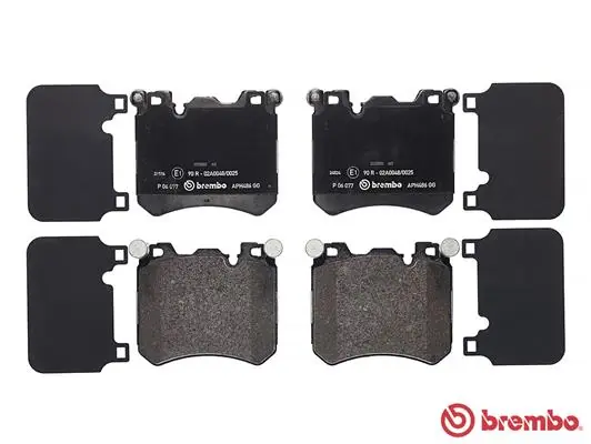 Kit de plaquettes de frein, frein à disque BREMBO P 06 077