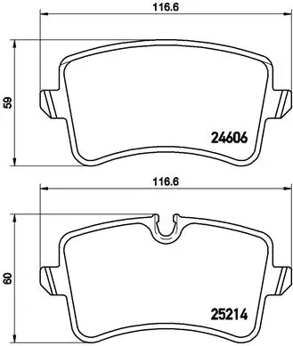 BREMBO P85118 — Колодки гальмівні дискові