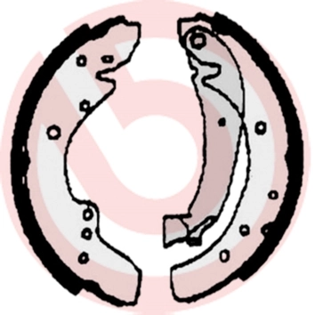 Jeu de mâchoires de frein BREMBO S 23 515