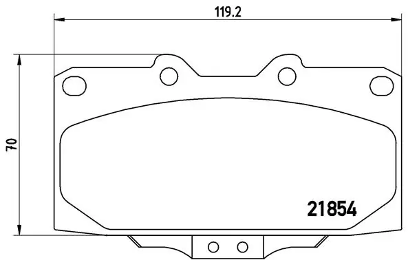 Kit de plaquettes de frein, frein à disque BREMBO P 56 034