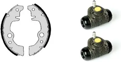 Jeu de mâchoires de frein BREMBO H 68 009