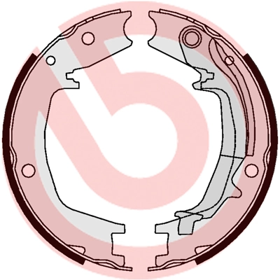 Jeu de mâchoires de frein, frein de stationnement BREMBO S 30 527