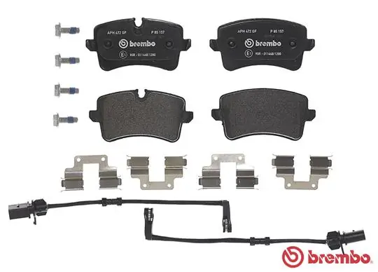 Kit de plaquettes de frein, frein à disque BREMBO P 85 157