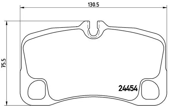 Kit de plaquettes de frein, frein à disque BREMBO P 65 013