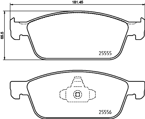 Kit de plaquettes de frein, frein à disque BREMBO P 24 199