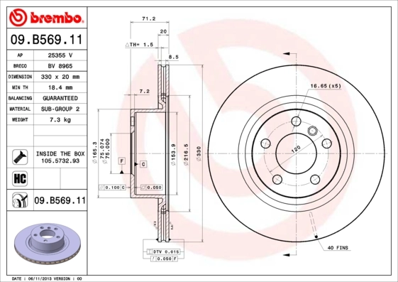 BREMBO 09.B569.11