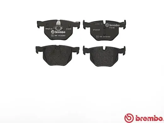 Kit de plaquettes de frein, frein à disque BREMBO P 06 033