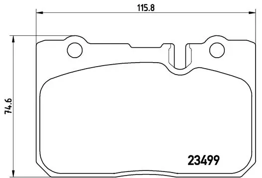 Kit de plaquettes de frein, frein à disque BREMBO P 83 039