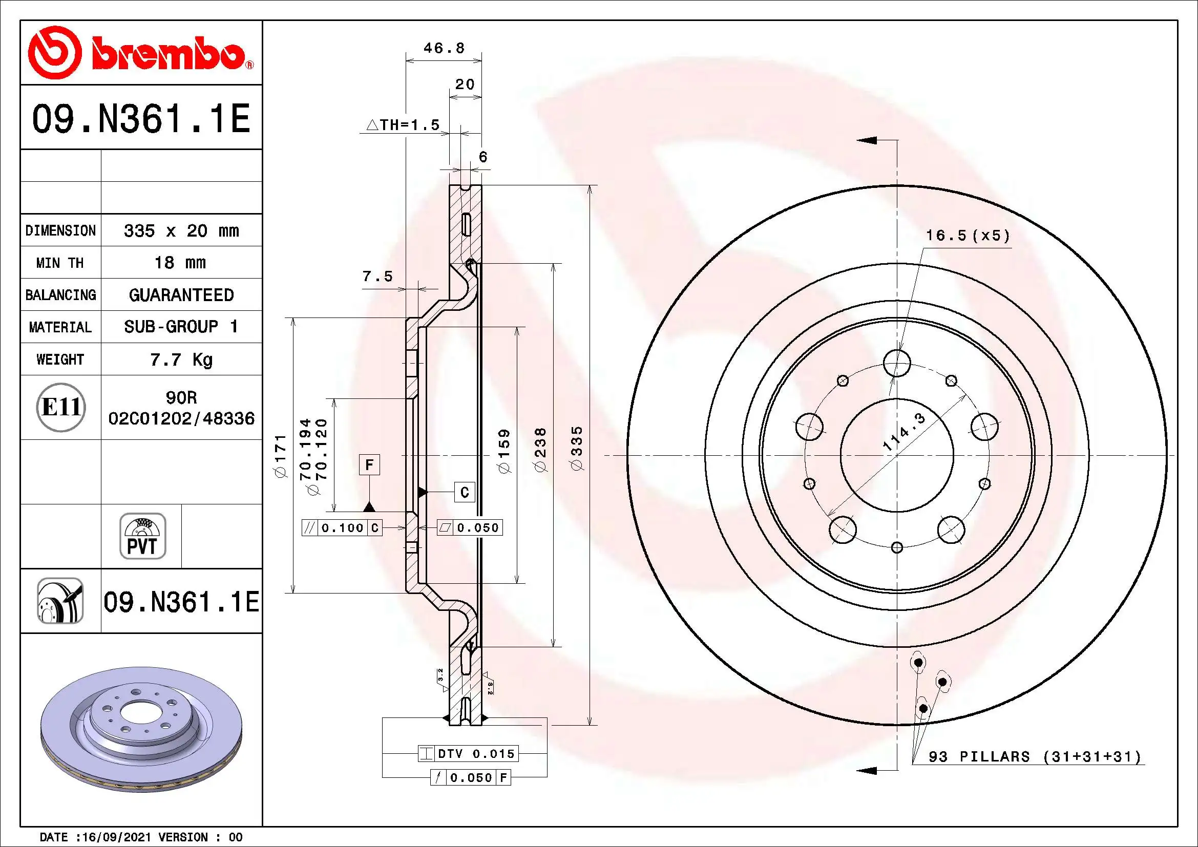 Kit de freins, frein à disques BREMBO KT 08 002