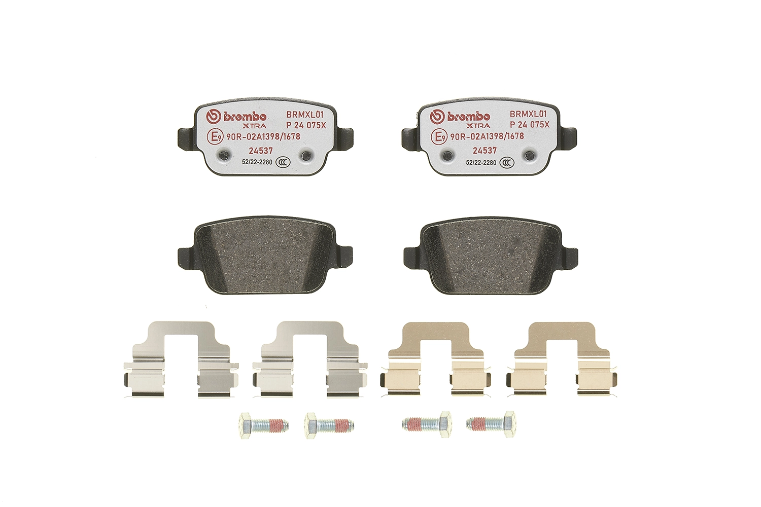 Kit de plaquettes de frein, frein à disque BREMBO P 24 075X