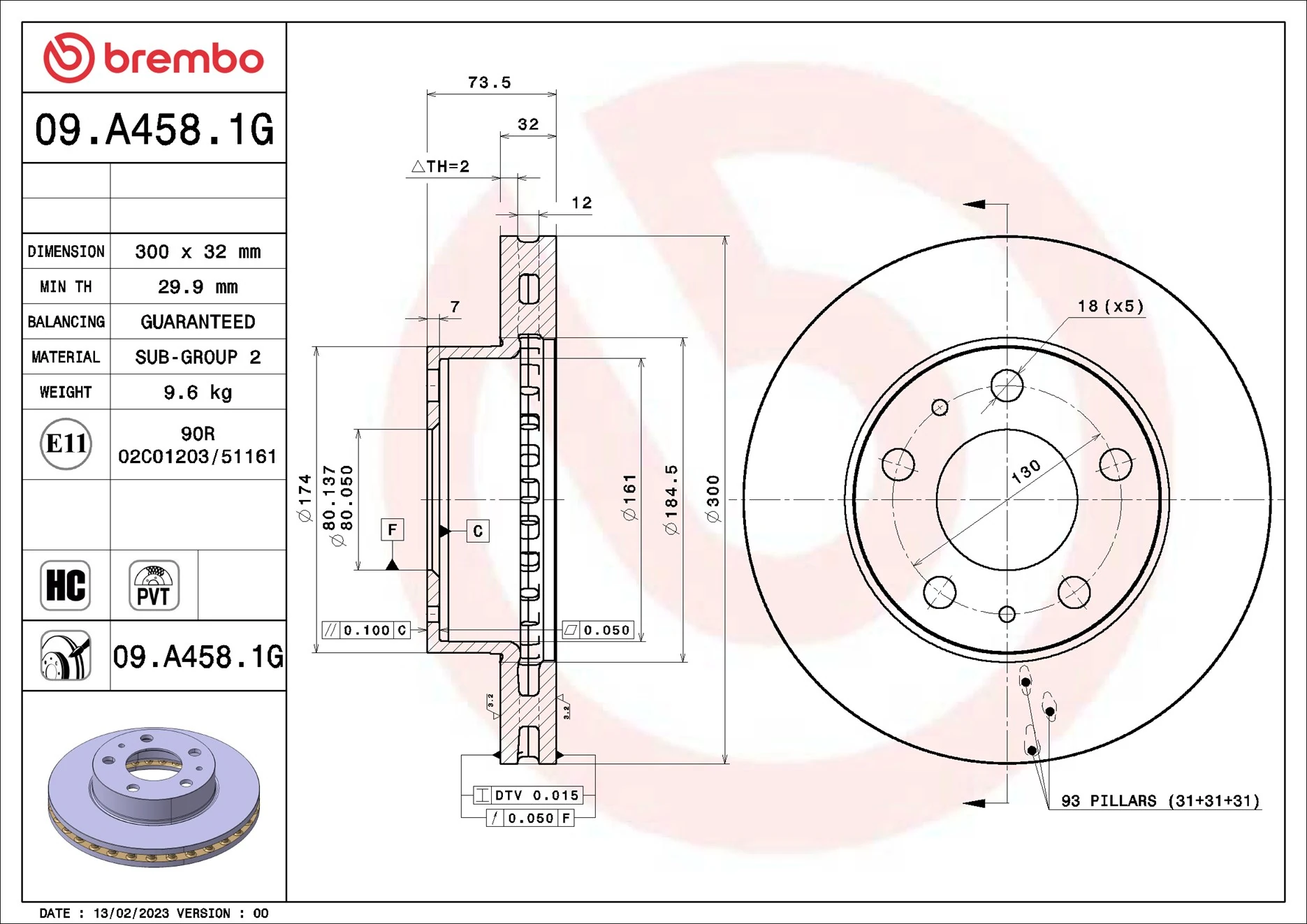 Kit de freins, frein à disques BREMBO KT 10 047