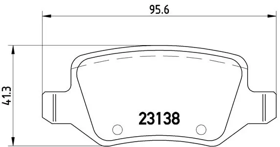 Kit de plaquettes de frein, frein à disque BREMBO P 50 058