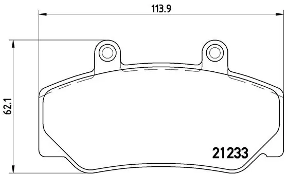 Kit de plaquettes de frein, frein à disque BREMBO P 86 006