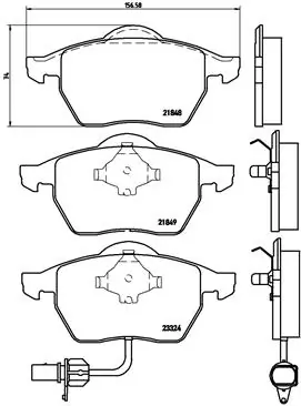 BREMBO P85060 — Гальмівні колодки, дискові