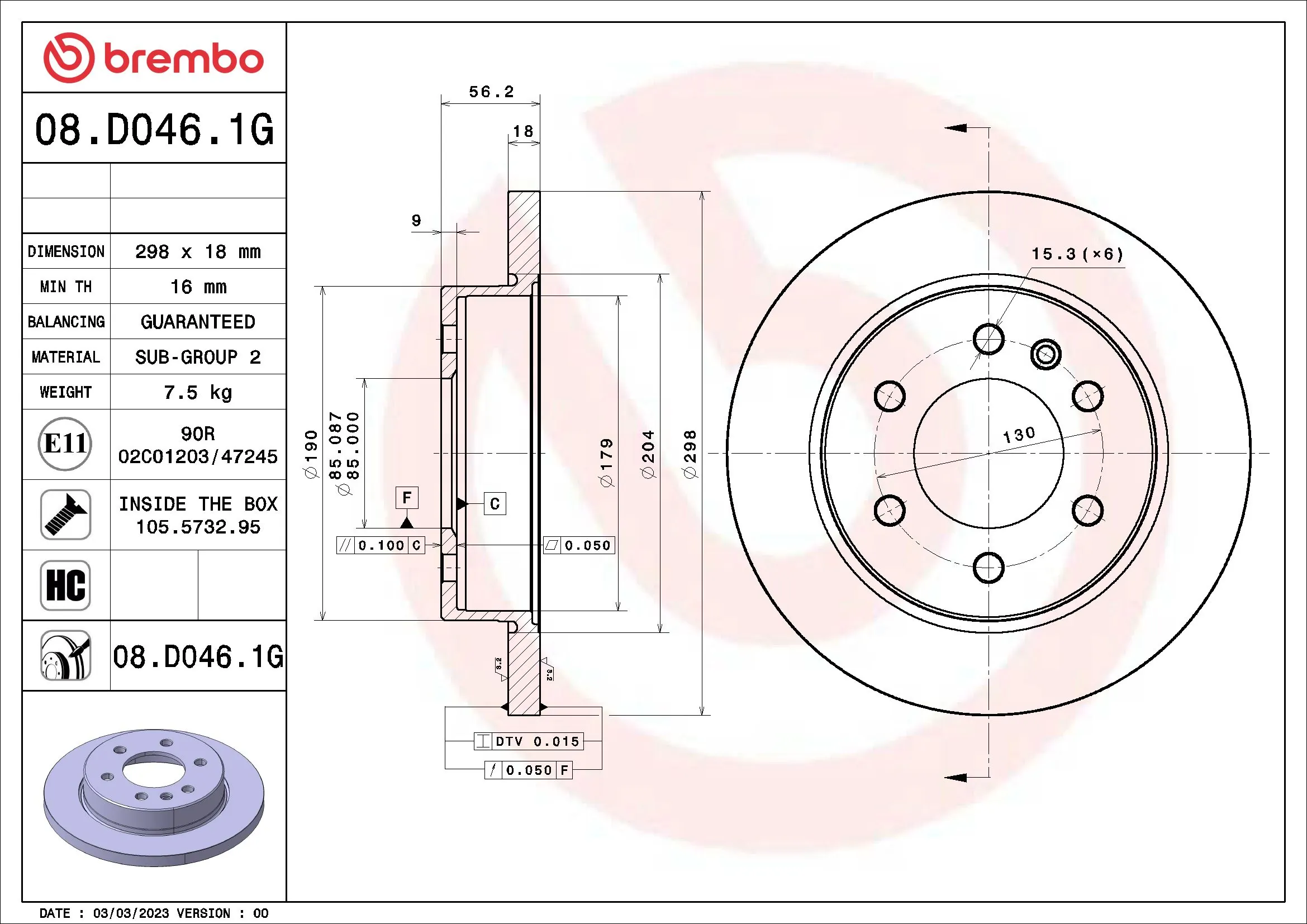 Kit de freins, frein à disques BREMBO KT 10 056