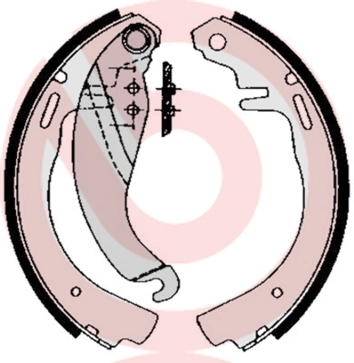 Jeu de mâchoires de frein BREMBO S 59 506