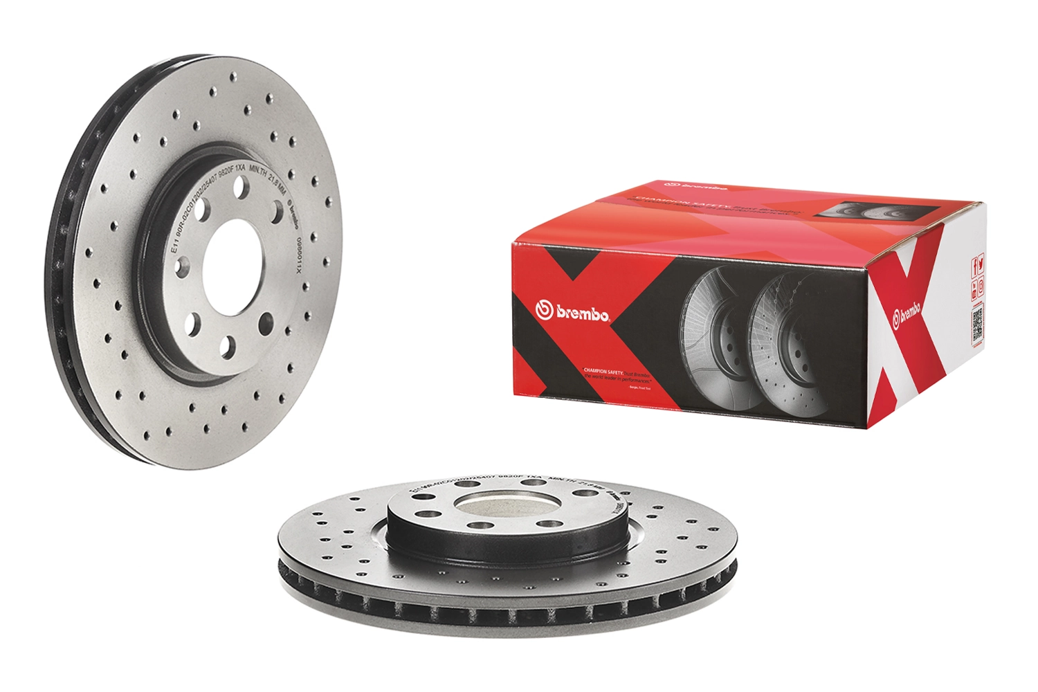 Disque de frein BREMBO 09.8601.1X