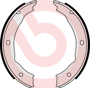 Jeu de mâchoires de frein, frein de stationnement BREMBO S 61 540