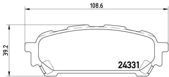 BREMBO P78014 — Гальмівні колодки, дискові