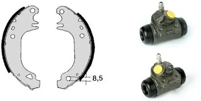 Jeu de mâchoires de frein BREMBO H 68 026