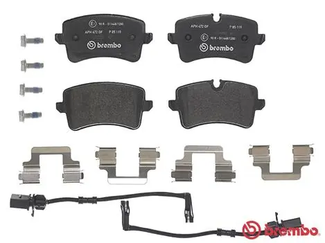 Kit de plaquettes de frein, frein à disque BREMBO P 85 119