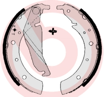 Jeu de mâchoires de frein BREMBO S 06 502