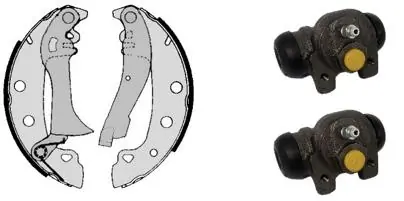 Jeu de mâchoires de frein BREMBO H 23 004