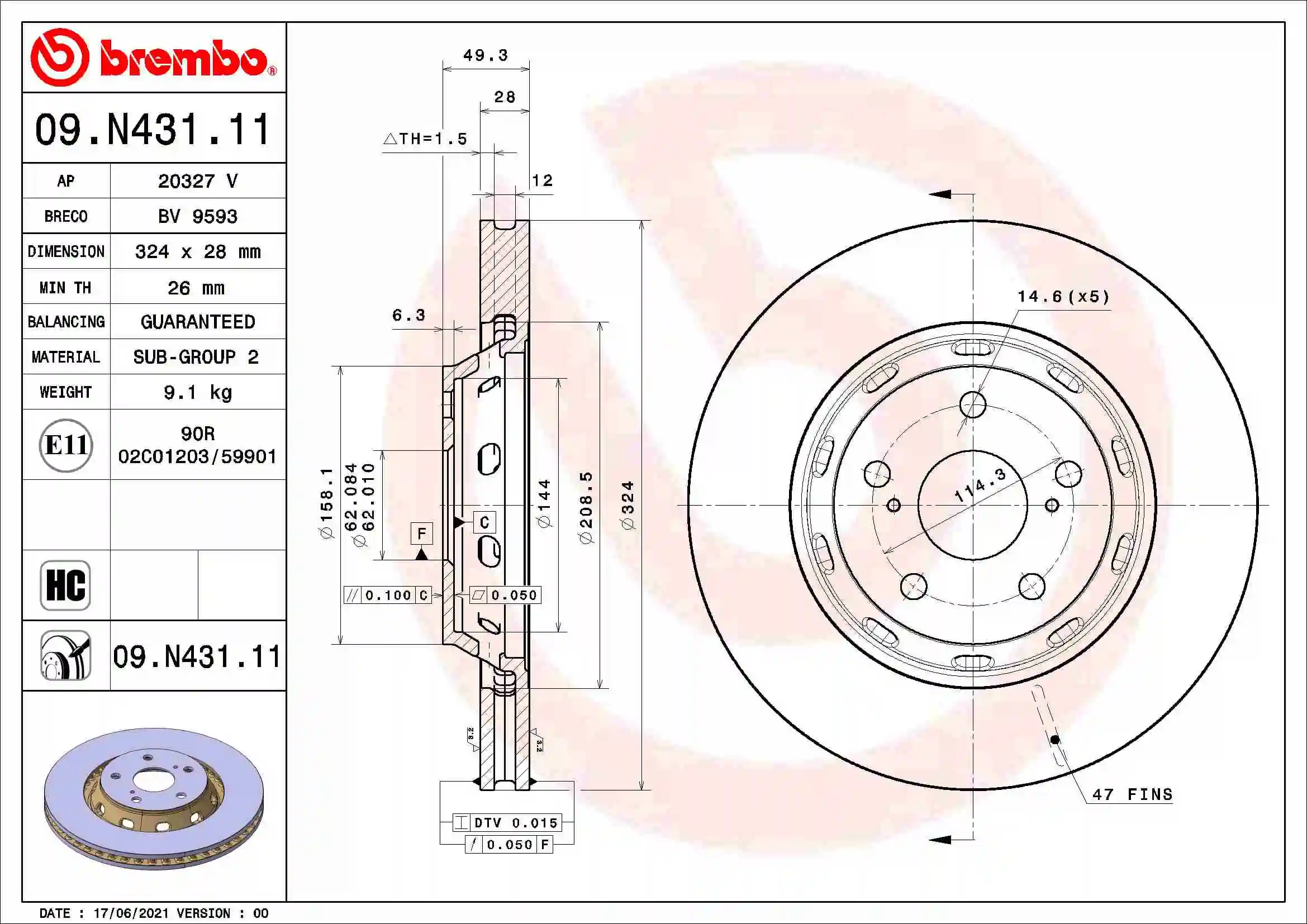 BREMBO 09.N431.11