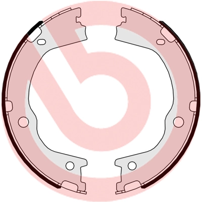 Jeu de mâchoires de frein, frein de stationnement BREMBO S 30 526