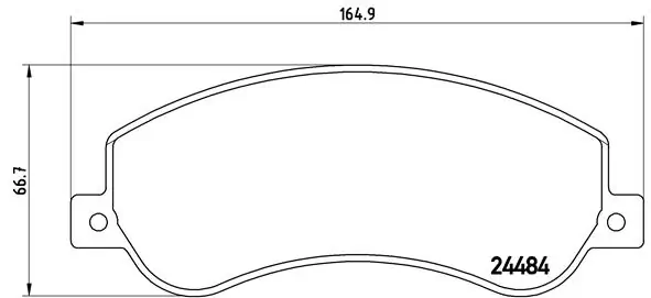 BREMBO P85115 — Колодки гальмівні дискові