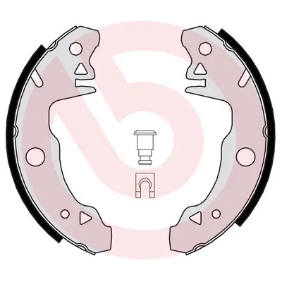 Jeu de mâchoires de frein BREMBO S 61 531