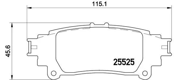 Kit de plaquettes de frein, frein à disque BREMBO P 83 132