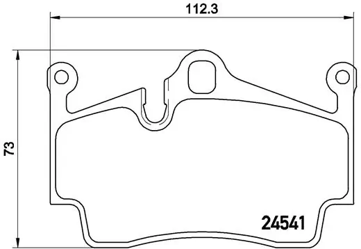 Kit de plaquettes de frein, frein à disque BREMBO P 65 028