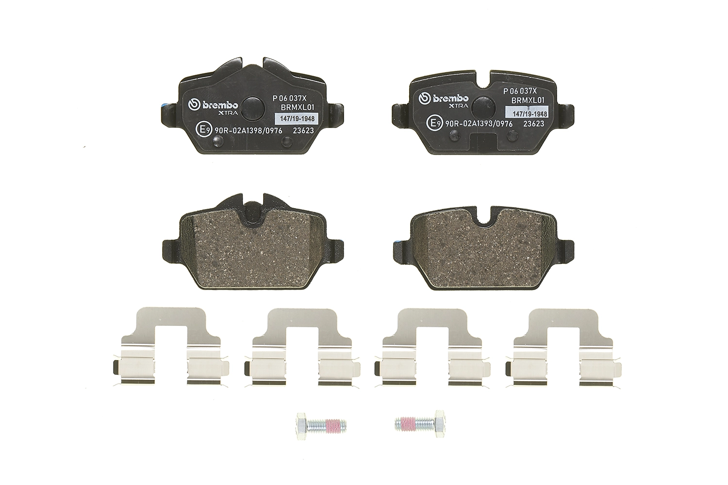 Kit de plaquettes de frein, frein à disque BREMBO P 06 037X