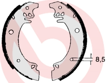 Jeu de mâchoires de frein BREMBO S 61 507