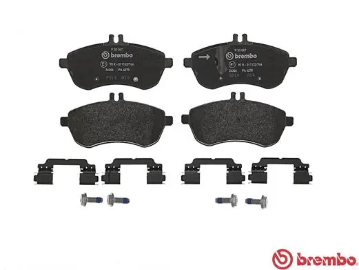 Kit de plaquettes de frein, frein à disque BREMBO P 50 067