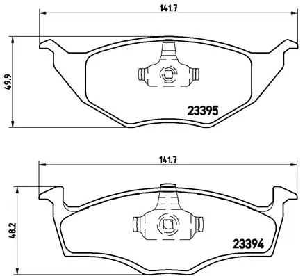Kit de plaquettes de frein, frein à disque BREMBO P 85 055