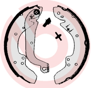 Jeu de mâchoires de frein BREMBO S 23 504