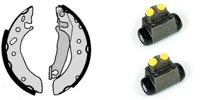Jeu de mâchoires de frein BREMBO H 24 051