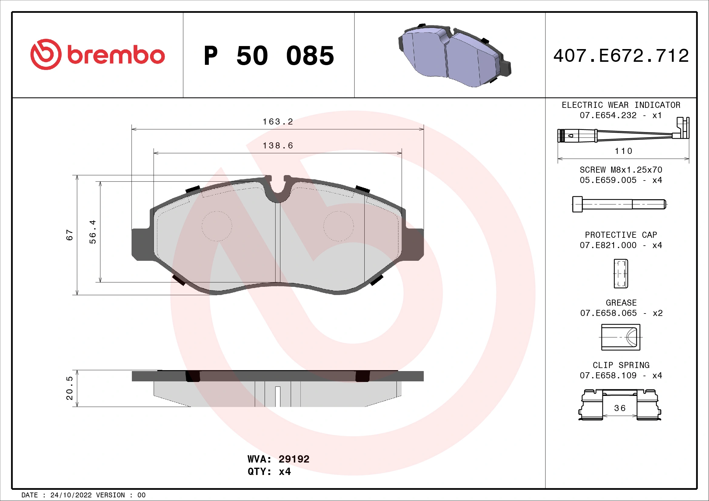 BREMBO P 50 085