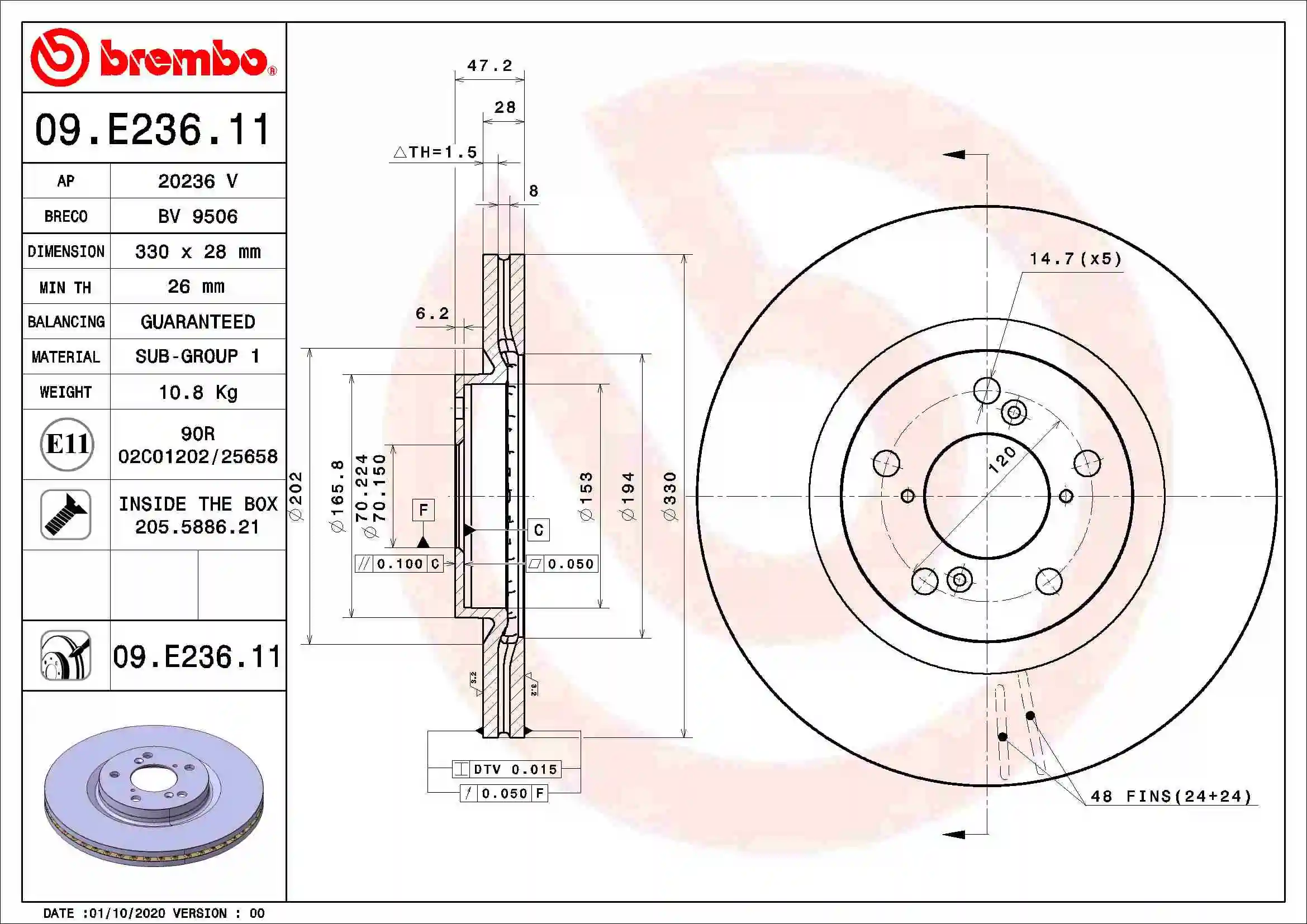 BREMBO 09.E236.11