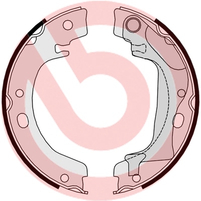 Jeu de mâchoires de frein, frein de stationnement BREMBO S 83 560